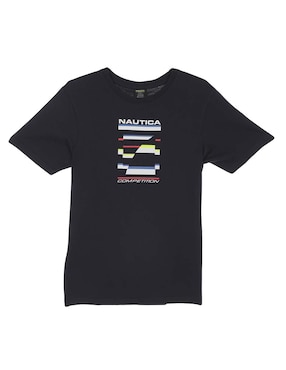 Playera Nautica Manga Corta Para Niño