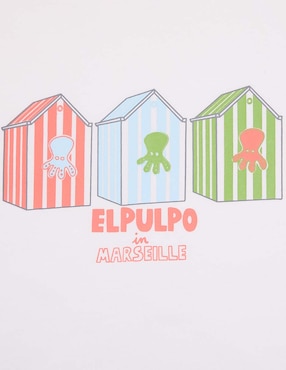 Playera El Pulpo manga corta para niño