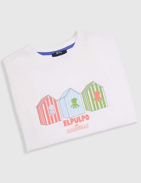 Playera El Pulpo manga corta para niño