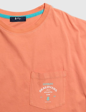 Playera El Pulpo manga corta para niño