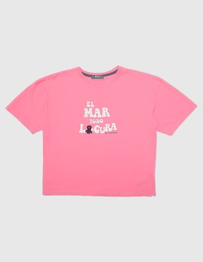Playera El Pulpo manga corta para niña