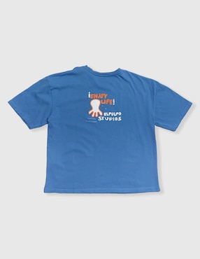 Playera El Pulpo manga corta para niño