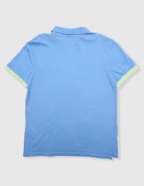 Playera tipo polo El Pulpo de algodón para niño