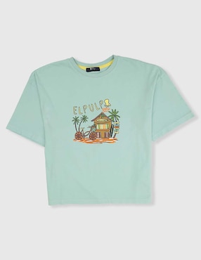 Playera El Pulpo manga corta para niño