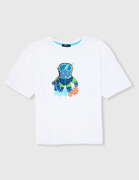 Playera El Pulpo manga corta para niño