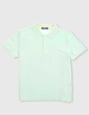 Playera tipo polo El Pulpo de algodón para niño