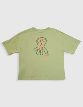 Playera El Pulpo manga corta para niño
