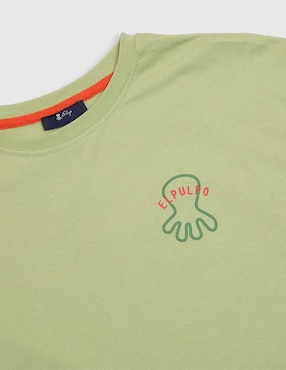 Playera El Pulpo manga corta para niño