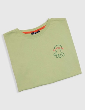 Playera El Pulpo manga corta para niño