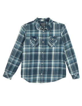 Camisa Casual GUESS De Algodón Manga Larga Para Niño