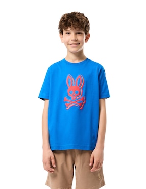 Playera Psyho Bunny FD24 Manga Corta Para Niño