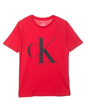 Playera Calvin Klein Manga Corta Para Niño