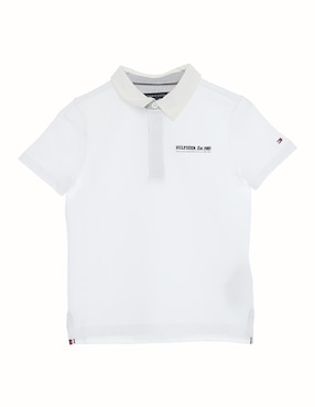 Playera Tipo Polo Tommy Hilfiger De Algodón Para Niño