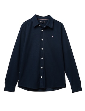 Camisa Casual Tommy Hilfiger De Algodón Manga Larga Para Niño