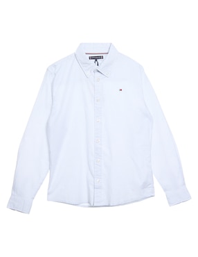 Camisa Casual Tommy Hilfiger De Algodón Manga Larga Para Niño