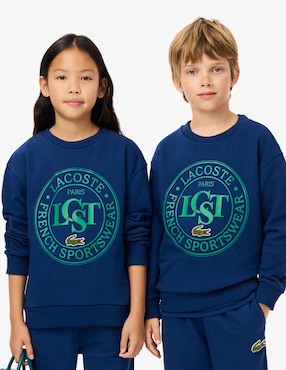 Sudadera Lacoste Croc Signature Para Infantil Unisex