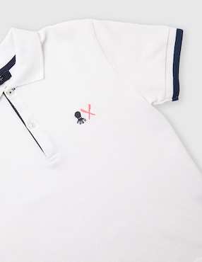 Playera tipo polo El Pulpo de algodón para niño