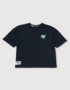 Playera El Pulpo manga corta para niña