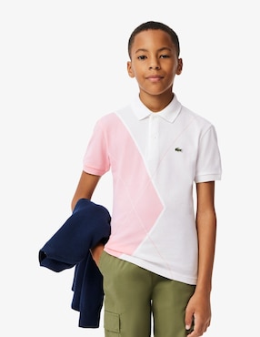 Playera Tipo Polo Lacoste Fall Wardrobe De Algodón Para Niño