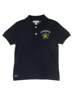 Playera Tipo Polo Lacoste De Algodón Para Niño