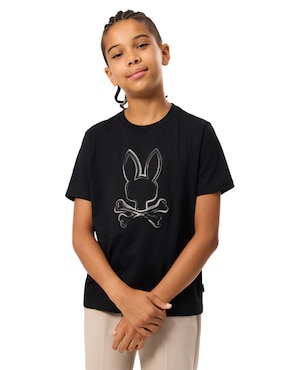 Playera Psycho Bunny Manga Corta Para Niño