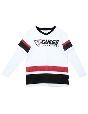 Playera GUESS Manga Larga Para Niño