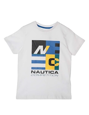 Playera Nautica Manga Corta Para Niño