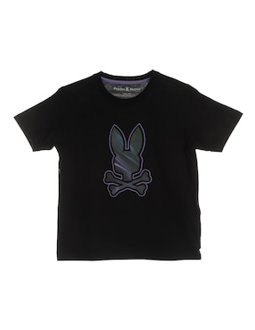 Playera Psycho Bunny Manga Corta Para Niño