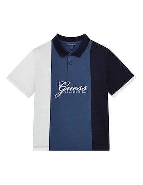 Playera Tipo Polo Guess De Algodón Para Niño