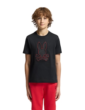 Playera Psycho Bunny Manga Corta Para Niño