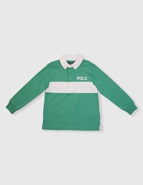 Playera tipo polo Polo de algodón para niño