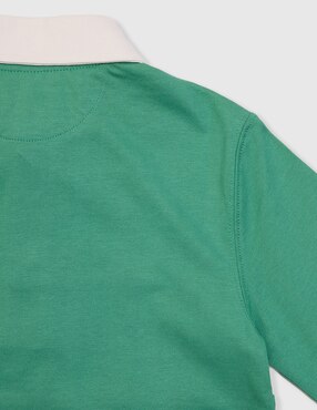 Playera tipo polo Polo de algodón para niño
