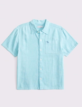 Camisa casual Abercrombie & Fitch de algodón manga corta para niño