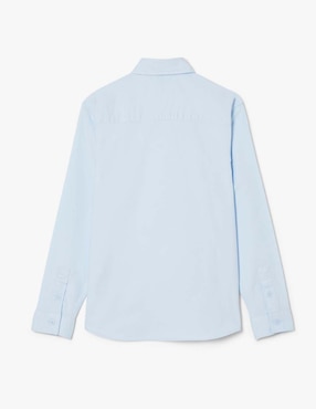 Camisa casual Lacoste Core Essentials de algodón manga larga infantil