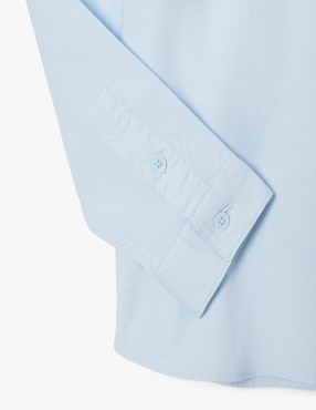 Camisa casual Lacoste Core Essentials de algodón manga larga infantil
