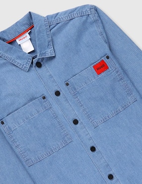 Camisa casual Hugo de algodón manga larga para niño