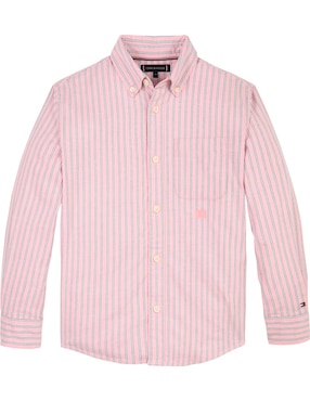 Camisa casual Tommy Hilfiger de algodón manga larga para niño