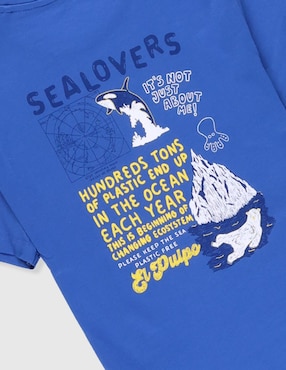 Playera El Pulpo manga corta para niño