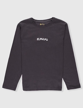 Playera El Pulpo manga larga para niño