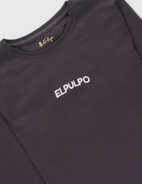 Playera El Pulpo manga larga para niño