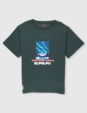 Playera El Pulpo manga corta para niño