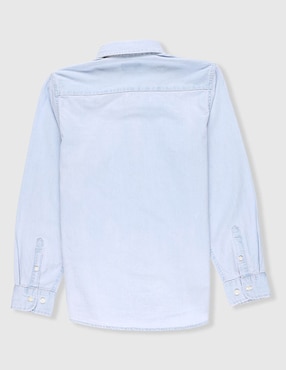 Camisa casual El Pulpo de algodón manga larga para niño