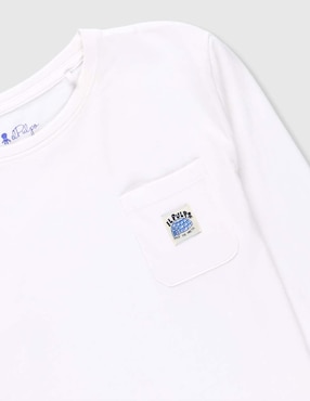 Playera El Pulpo manga larga para niño