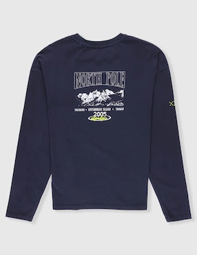 Playera El Pulpo manga larga para niño