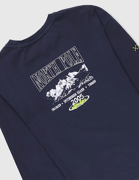Playera El Pulpo manga larga para niño