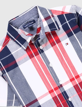 Camisa casual Tommy Hilfiger de algodón manga larga para niño