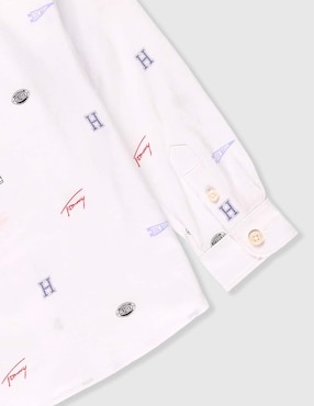 Camisa casual Tommy Hilfiger de algodón manga larga para niño