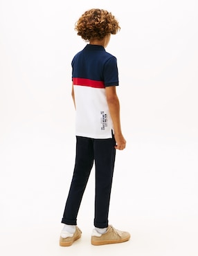 Playera tipo polo Tommy Hilfiger de algodón para niño