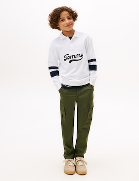 Playera tipo polo Tommy Hilfiger de algodón para niño