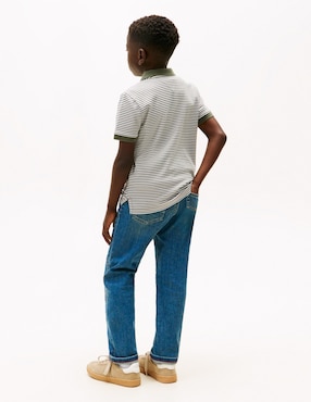 Playera tipo Tommy Hilfiger de algodón para niño